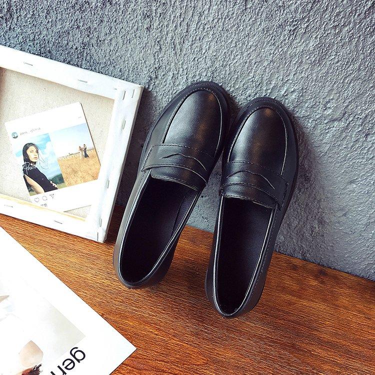 

Студенческие туфли в японском стиле для девушек JK, женские лоферы из ПУ кожи, туфли на платформе и с лифтом 35