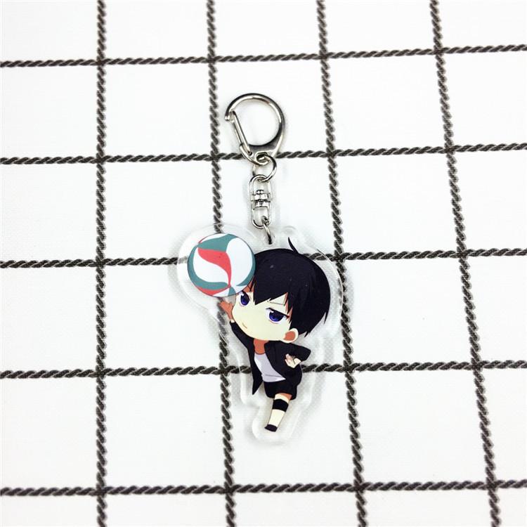 Haikyuu!! Double-Sided Keychain Pendant: Hinata, Kageyama, Kenma