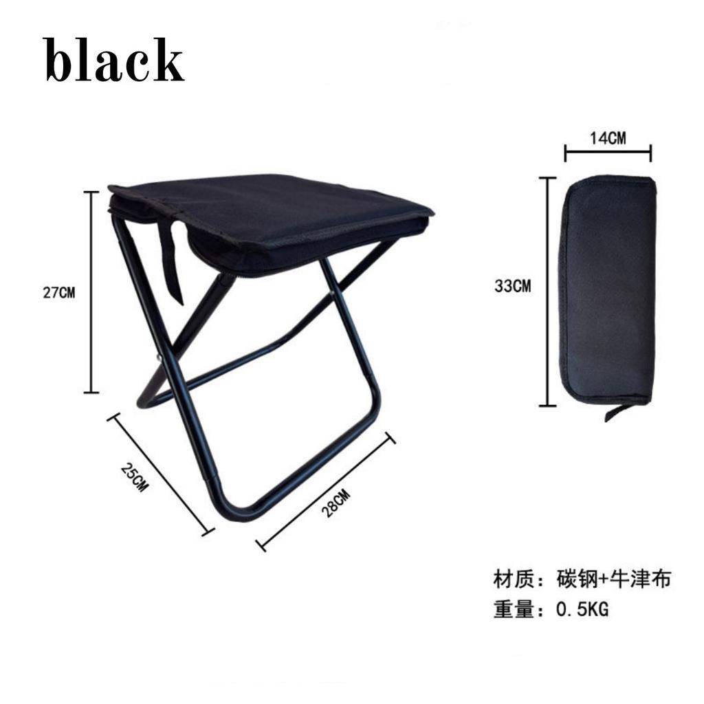 Camping Folding Chair, Outdoor Folding Stool, Metal Lightweight Folding Stool, Folding Fishing Chair, Pen Bag Stool, Handbag Sto