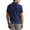 Polo Ralph Lauren FW24 Logo Embroidered Ribbed Short Sleeve Knit Top Men Tops Deep-Blue MNPGSWE1CM20023-400