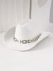 Silver Square Metal Hat Strap Fashion Western Cowboy Hat Top Hat Felt Hat Panama Hat Vintage