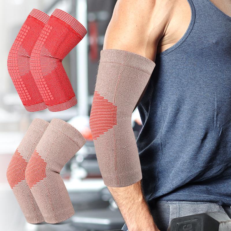 Warme und atmungsaktive Sport-Ellbogenschützer für Herren und Damen, Erwachsene Gewichtheben Volleyball Basketball Fitness Sport Ellbogenschützer