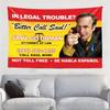 Saul Goodman Better Call Saul Funny Tapestry, Soft Lightweight Portable Wrinkle Resistant Wall Hanging for College Dorm