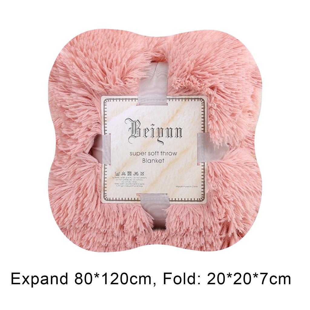 Soft Warm Shaggy Faux Throw Blanket Sofa Double Bed Blanket