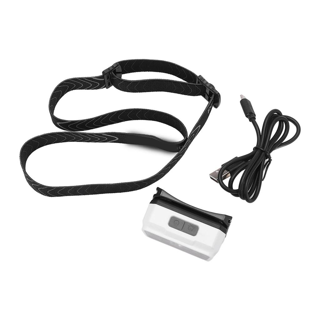 Head Lamp Dual Light Source Rechargeable Waterproof Adjustable LED Head Flashlight for Outdoor Fishing Camping Hiking