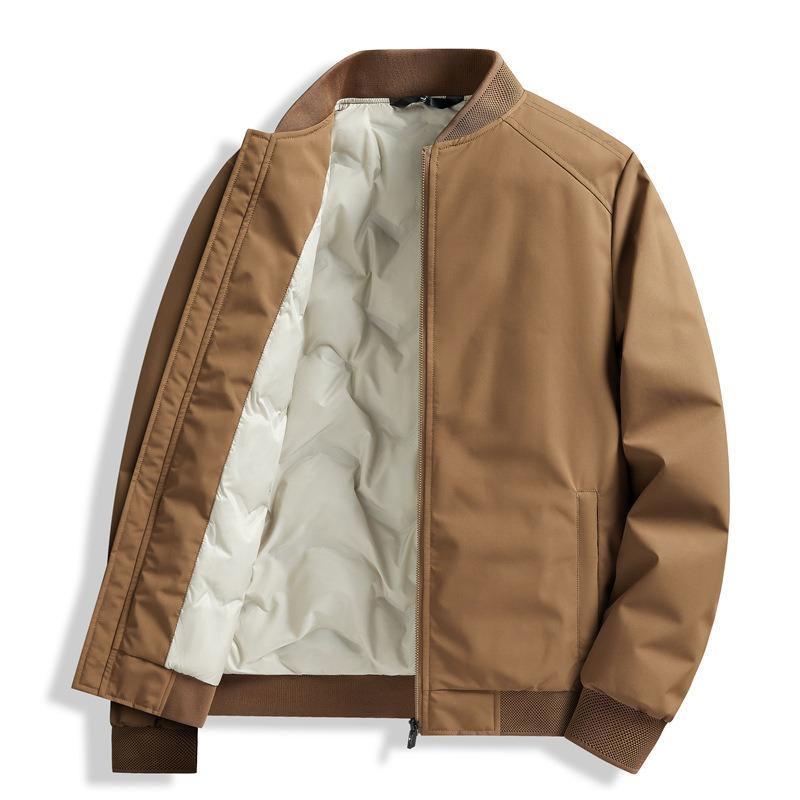 Baseball collar down jacket men's winter warm and cold% white duck down cold-proof high-end casual jacket men