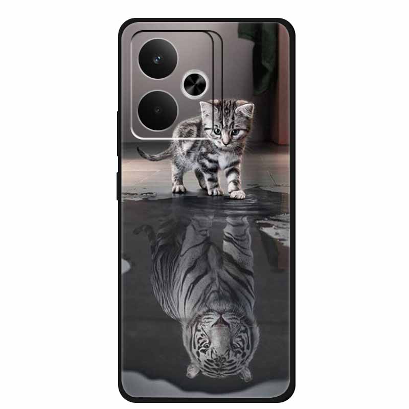 For Realme GT 7T Case 7 T Coque Popular Black Silicone Soft Back Cover Case For Realme GT 7 T Phone Case Cover RealmeGT 7T 7 T