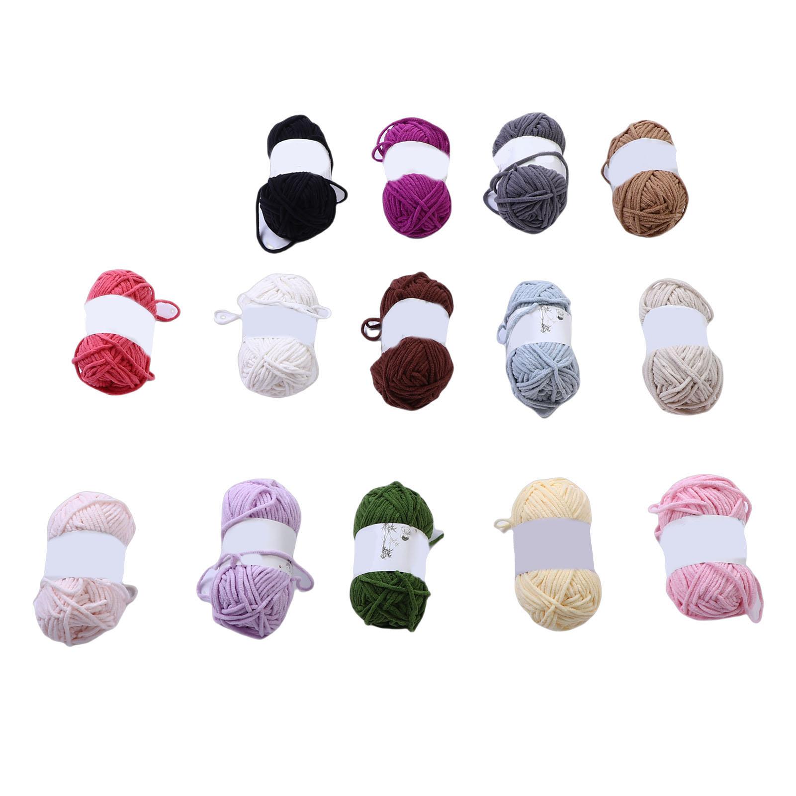 

14Pcs Chunky Yarn for Crocheting Hand Knitting Arm Knitting Jumbo Chenille Yarn Bulky Soft Plush Thick Fuzzy
