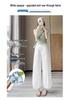 Women's Lace-Trim Wide-Leg Cropped Pants - 2025 Sun Protection, Lightweight & Casual