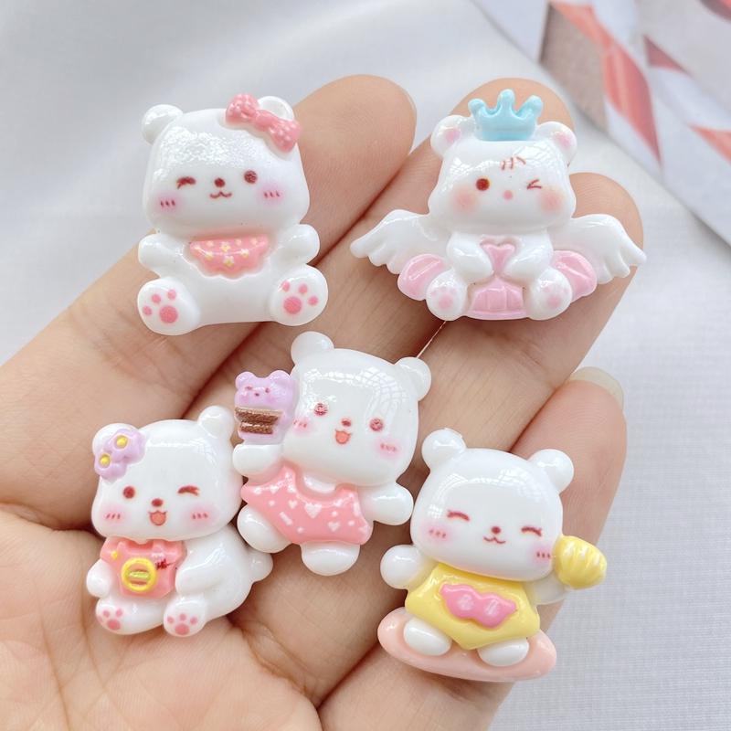 10Pcs New Cute Cartoon Cats Series Flat Back Resin Scrapbooking DIY Jewelry Hairpin Craft Decoration Accessorie