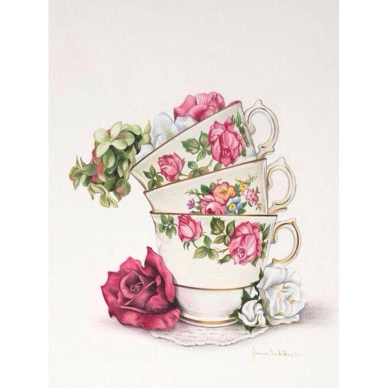 5d Diy Diamond Painting Coffee Cup Full Drill Pictures Of Rhinestones Decor Home Mosaic Landscape Diamond Embroidery