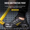 Men'S Rotating Button Safety Shoes Steel Toe Work Sneakers Indestructible Shoes Puncture-Proof Work Boots Air Cushion Men Boots