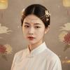 Cute Forehead Chain Traditional Bunny Hair Clips Chinese Jewelry Hanfu Headwear Photoshoot