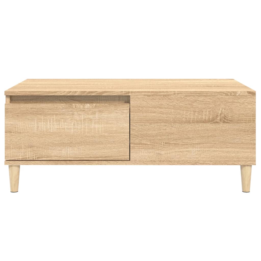 Vidaxl Stolik Kawowy, Dąb Sonoma 90X50X36,5 Cm Materiał Drewnopochodny