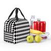 Harlequin Plaid Playing Cards Insulated Lunch Bag for Women Office Cooler Thermal Food Box Tote Leakproof Lunch Boxes Container