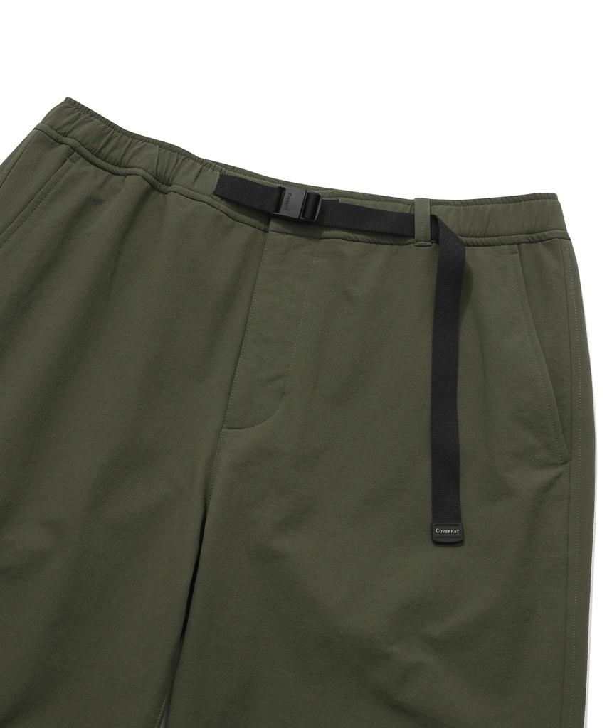 COVERNAT White Brushed Synthetic Regular Fit Pants Khaki