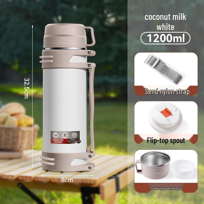 

2026 Year of the Horse Stainless Steel Thermos: Portable Outdoor Insulated Cup, Large Capacity Flask for Home or Car Use