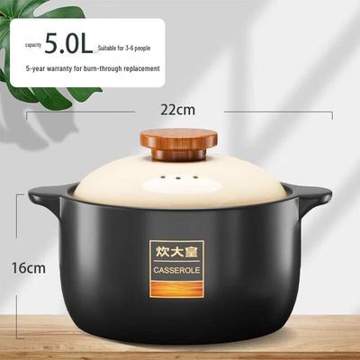 Nordic Style 5L Dry-Burn Resistant Ceramic Stew Pot