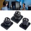 3Pin XLR Straight Terminal Panel Mount Connector ABS Alloy Auditory Adapter For Studio Live Performances