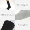 Beheizte Socken 3 Temperaturstufen Warm halten USB Wiederaufladbar Winter Lang Elektrisch