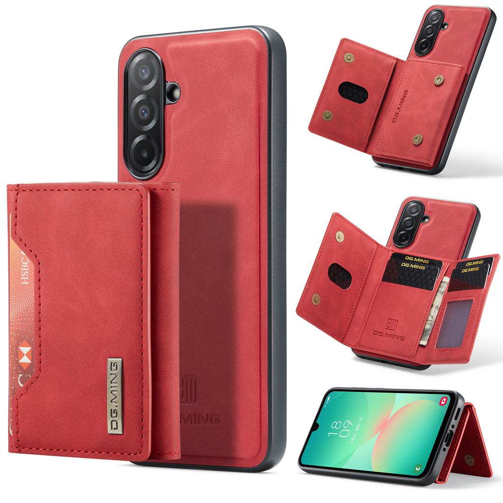DG.MING M2 Series for Samsung Galaxy A26 5G Case PU+PC+TPU Phone Cover Detachable Wallet