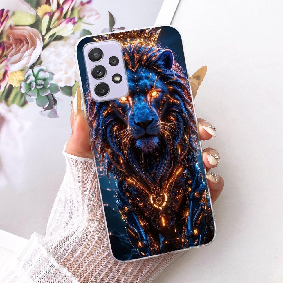 Transparent For Samsung Galaxy A72 4G Case Cute Fashion Flowers Funny Painted Casing For Samsung A72 4G SM-A725M SM-A725F Cover