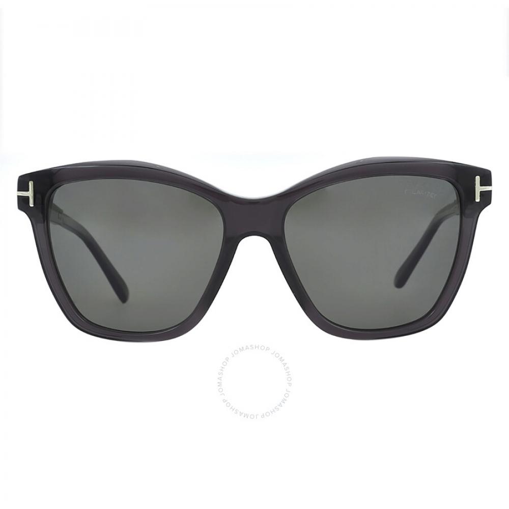 

Tom Ford Lucia Polarized Smoke Butterfly Ladies Sunglasses FT1087 05D 54