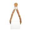Hemp Rope & Wood Toilet Paper and Towel Holder