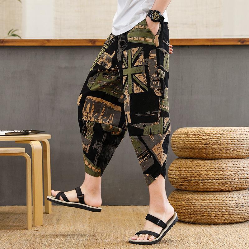 Pantalones casuales Para hombres Verano Tendencia suelta Impresión juvenil  Harén Pantalones de chándal Ropa de calle Ropa de hip hop comprar a buen  precio — entrega gratuita, reseñas reales con fotos — Joom