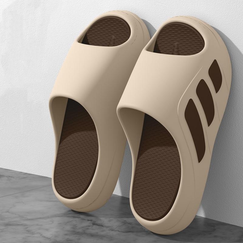Men Slippers Slides with a Sense High Aesthetic Value External Wear Anti Slip Thick Bottom, Beach Cool Slippers for Men