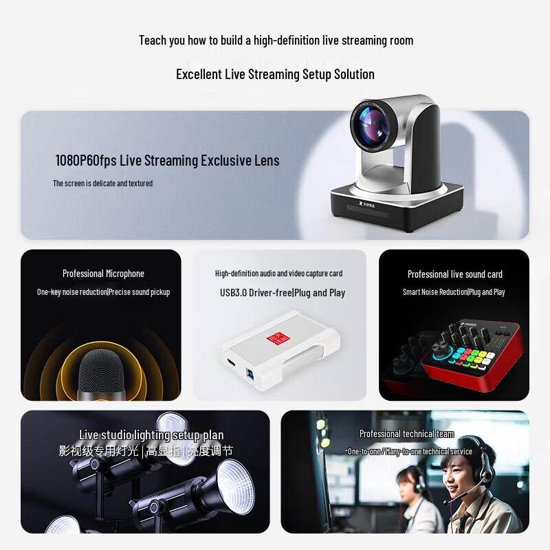 TCHD VideoTC 980S HD Vertical Live Streaming Camera Kit