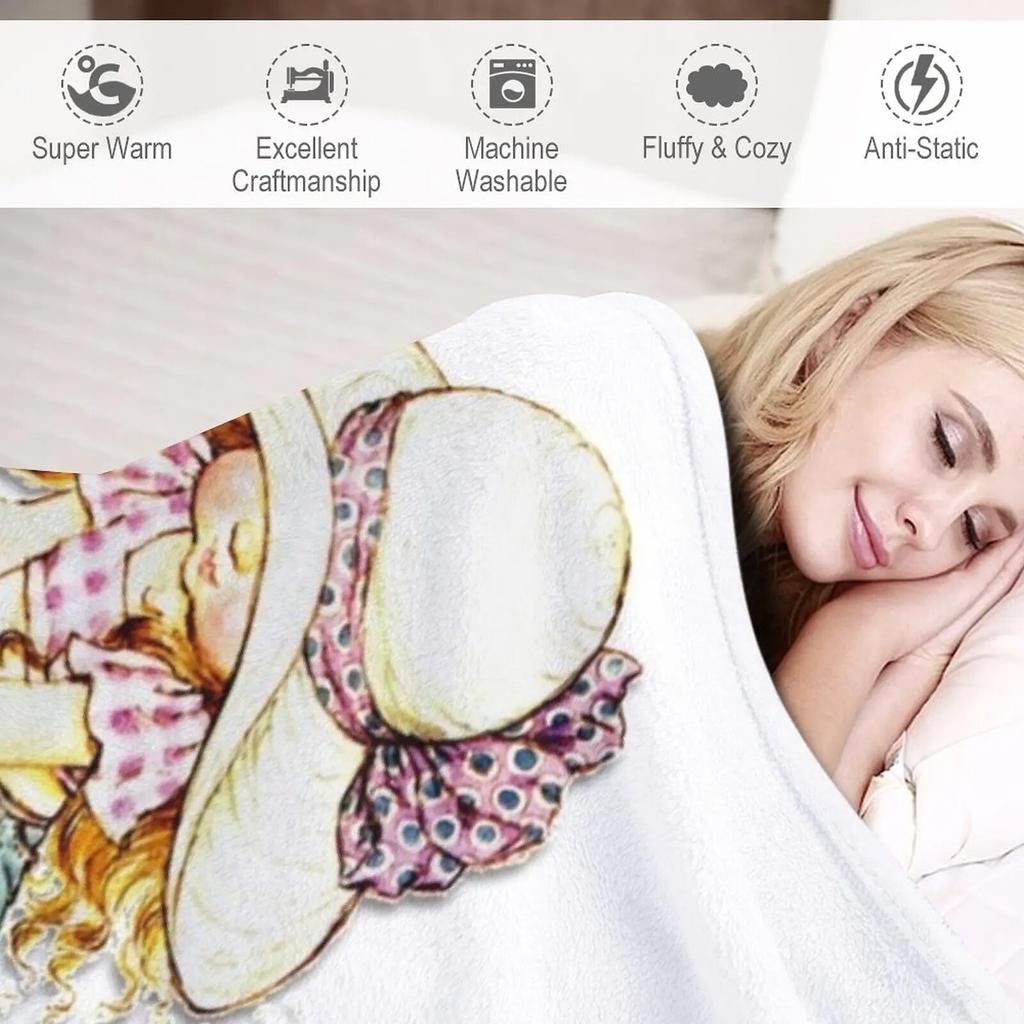 Sarah Kay with Puppy Throw Blanket Sleeping Bag Blanket Blanket Sofa Fashion Sofa Blankets Throw Blanket for Sofa