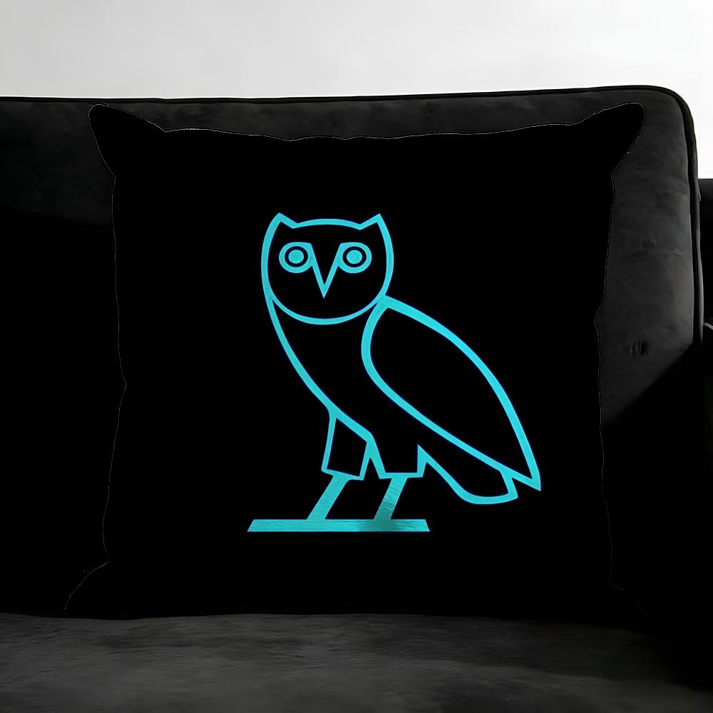 DDrake OOvo Owl Cushion Cover Pillowcase Ultra Soft Skin Friendly Fabric Cloud Like Comfort Concealed Zipper