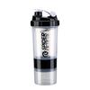 Water Bottle Plastic Shaker Cup Three-layer Protein Powder Fitness Sports Milkshake Shaker Cup Water Cup LOGO Cup 110ML Mixing Cup