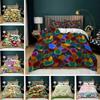 Small Daisy Kit 3D Digital Printing Quilt Cover Flower Bedding Pastoral Three-Piece Set