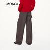 MO&Co. Women's Straight Fit Cotton Trousers
