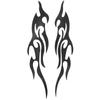Fizepgo Motorcycle Sticker, Flame Decal - 2 Waterproof Emblem Design for Bumper Truck Golf Cart Mailbox Window Suitcase