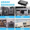 MAIKER 2 Pieces Universal Metal Car Storage Box Small Cargo Pocket Molle Panel Frame Storage System for Car Truck RV Boat Home Storage, Black