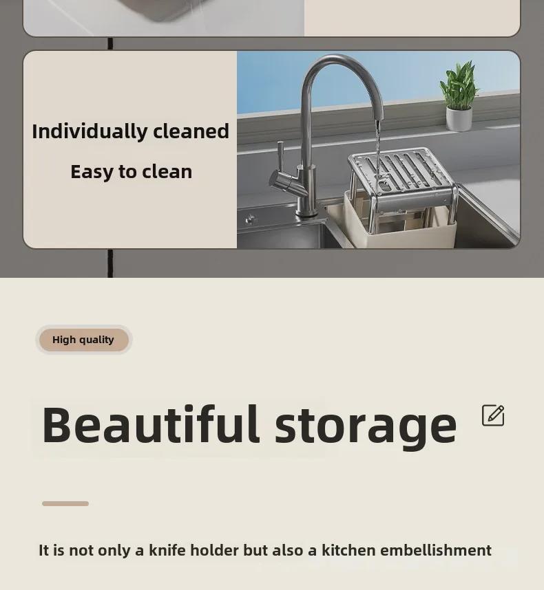 O's 2024 Multifunctional Kitchen Countertop Knife Holder