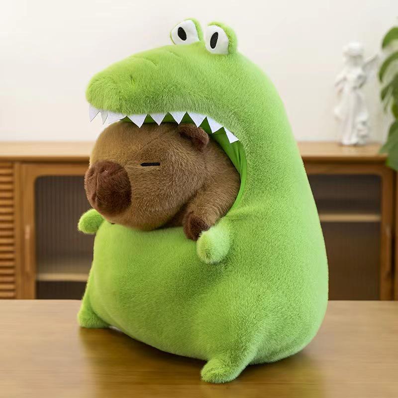 Capybara Plush Backpack: Ugly-Cute Turtle Card Doll Cushion