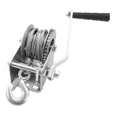 GOODRIG Wire Rope Manual Winch 600lbs (approx. 270kg) Ø4mm*8m Small Towing Machine Manual Winch Small Towing Device (600lbs)