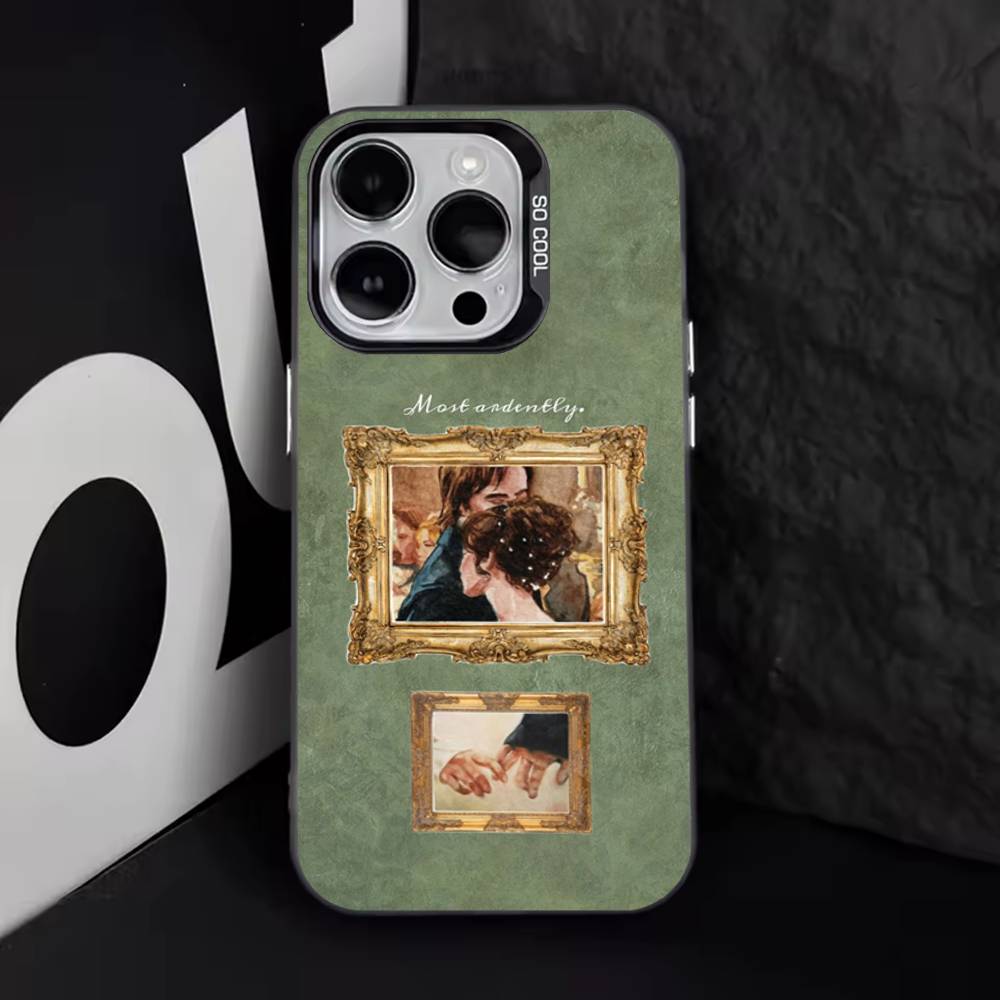 

P-Pride and P-Prejudice Art Phone Case For iPhone 17,16,15,14,13,12,11,Pro,XS,Max,Plus,Mini,SE4,E Black Matte Shockproof Cover iPhone14Plus