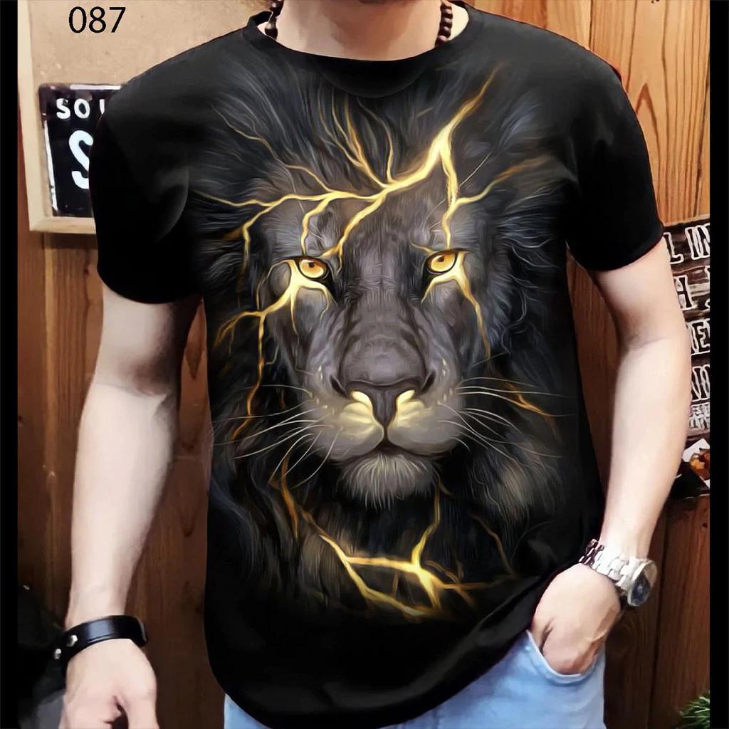 Lin Tiger Muay Thai T-Shirt Kick Boxing 3D Print Vintage Training UV Protect Quick Dry Men Women Unisex Short Sleeve Round Neck MMA Mix Martial Art