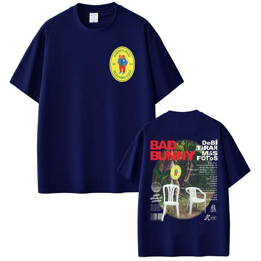 Rap Singer Bad Bunny Album Cover Tshirt Should Take More Photos DTMF 2026Tour Hiphop Fashion Mens Womens Pure Cotton Tshirt