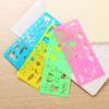 4Pcs DIY Graphic Template Stencil Drawing Stationery Ruler School Painting Supplies Drafting Tool Art