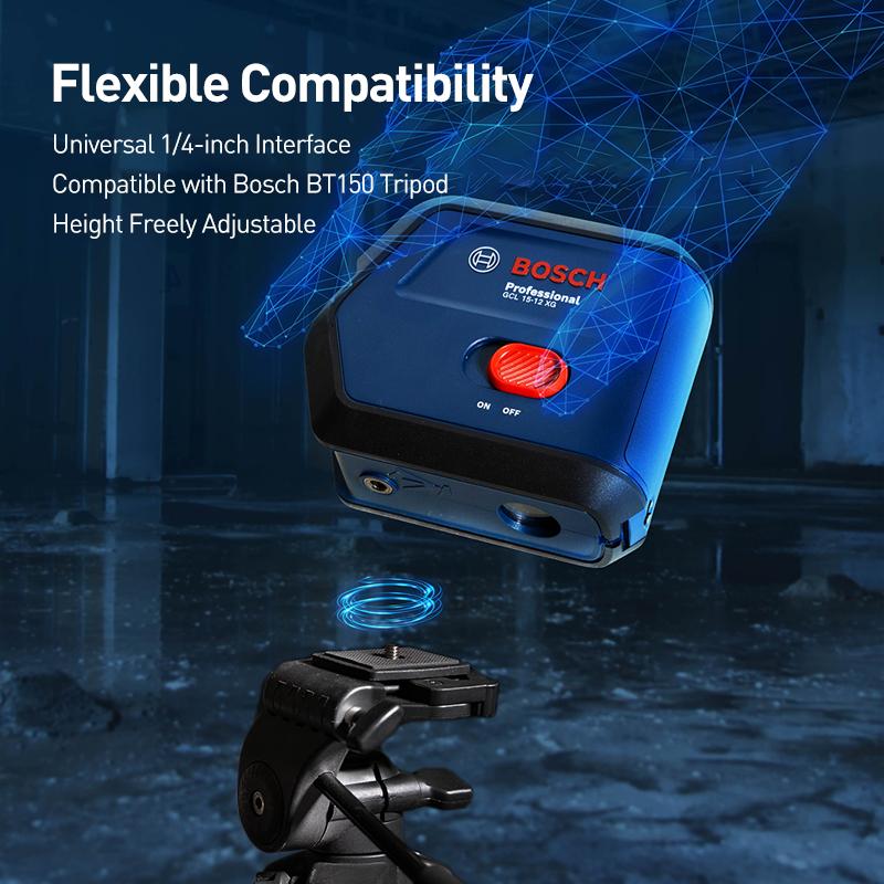 Bosch Laser Level GCL 15-12 XG Combination Dot and Line Green Beam Laser Level
