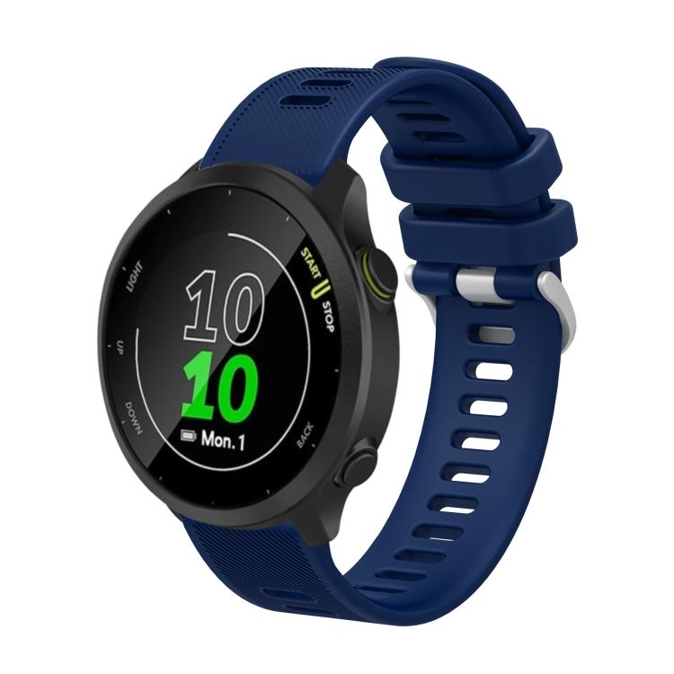 

Для Garmin Forerunner 55 20мм Силиконовый Твил Ремешок для часов For Garmin Forerunner 55 синий