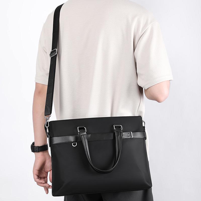 Oxford Cloth Men's Multifunctional Briefcase and Shoulder Bag