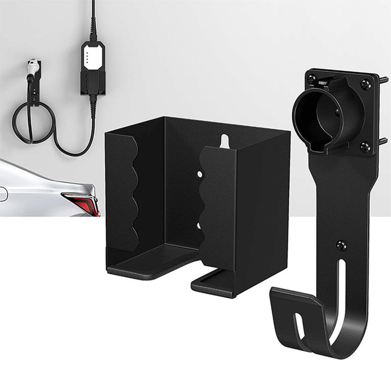 Wall-Mounted SAE J1772 Car Charger Holder & Hook