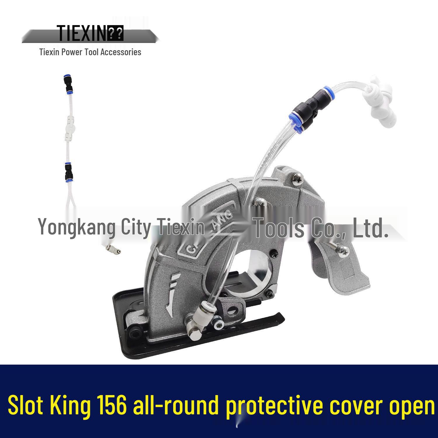 

Slot King 156 Protective Cover for Slotting Machine: Water Addition, Grinding Wheel, and Dust Protection